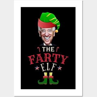 The Farty Biden Elf Funny | Sarcastic Political Anti Biden Design Posters and Art